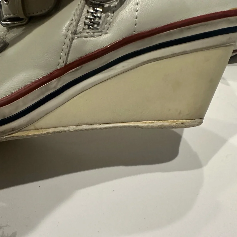 Ash Women's White High-Top Wedge Sneakers - Picture 8 of 9